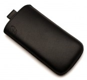 Чехол кожаный с ремешком "Черный" для HTC Desire S (S510e)