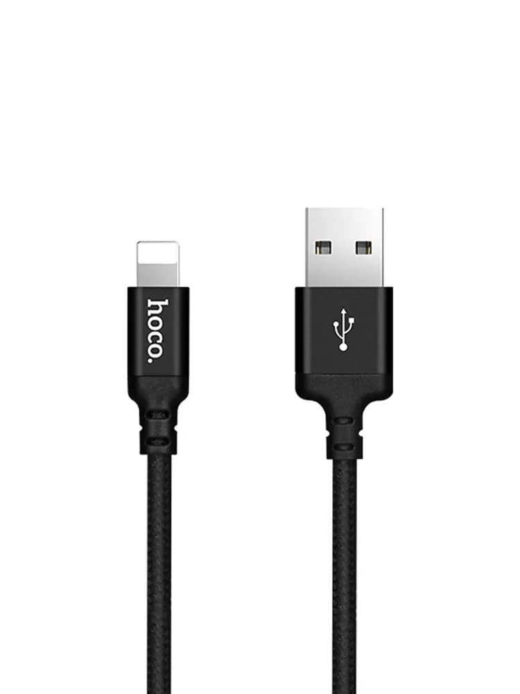 Кабель HOCO X14 USB 2.0, AM/Lightning M, черный, 1м