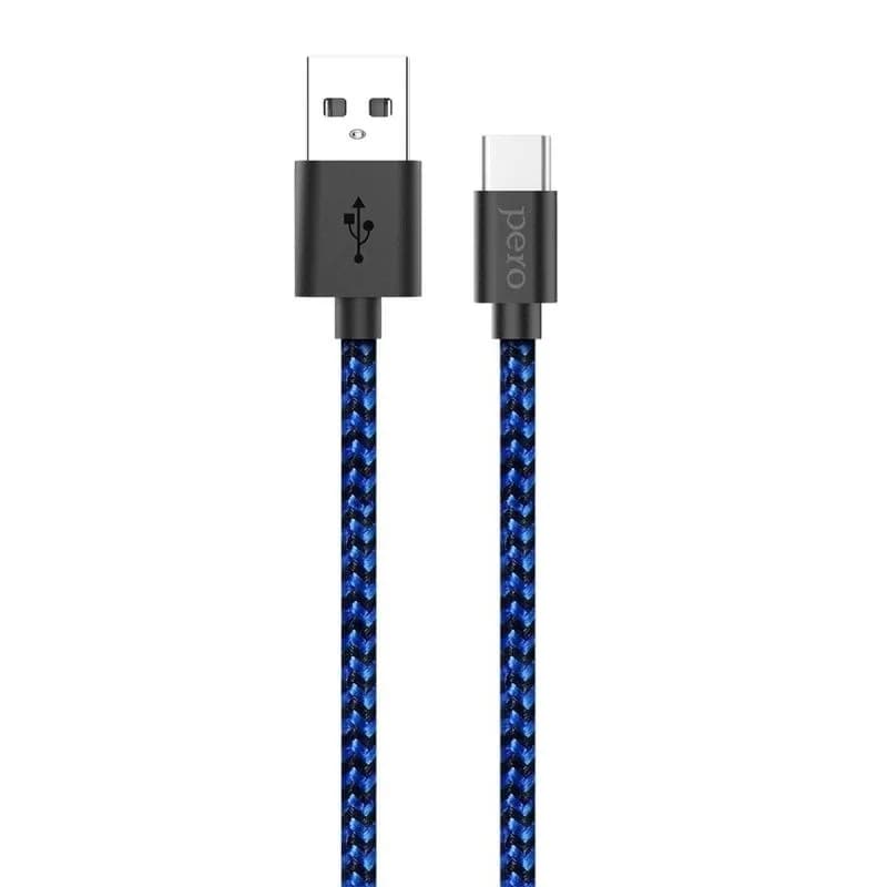 Дата-кабель PERO DC-03 Type-C, 3А, 1м, черный (Fast Charge)